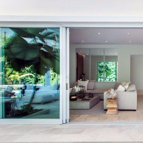 air master impact resistant sliding glass patio door open